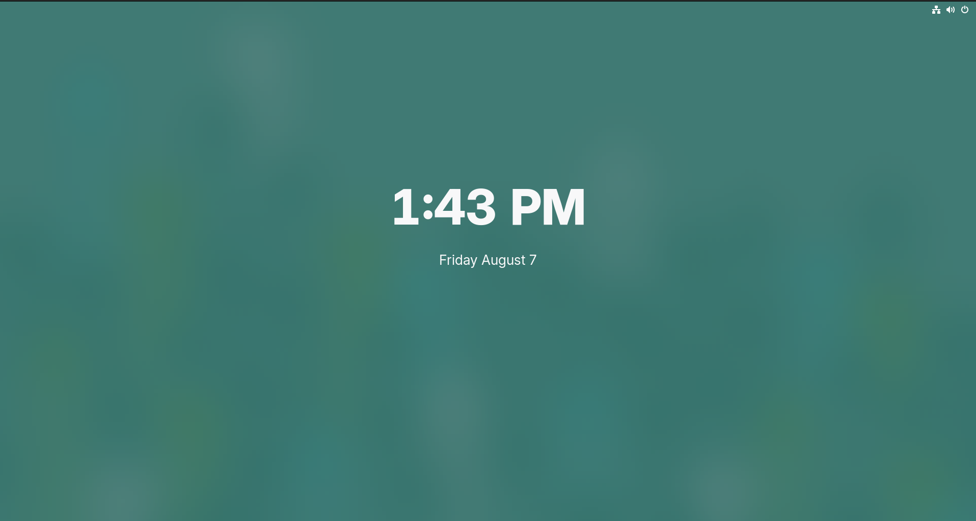 GNOME lock screen