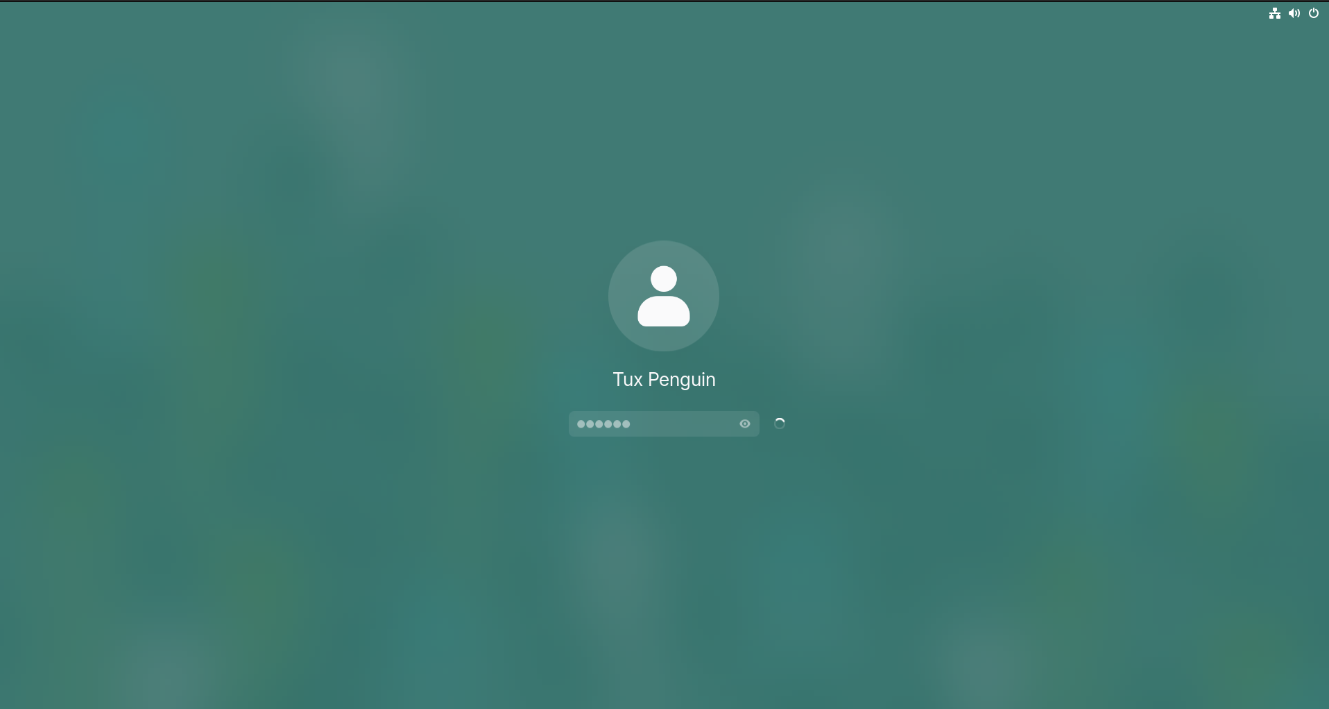 GNOME validating the entered Hello PIN